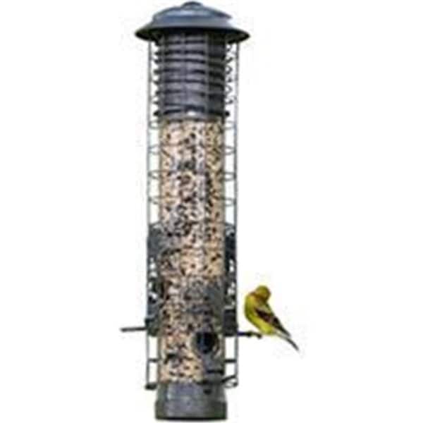 John James Audubon Audubon-woodlink-Dragonfly Squirrel Proof Tube Feeder- Gray 2.5 Pound Cap NA32431 990998 - main